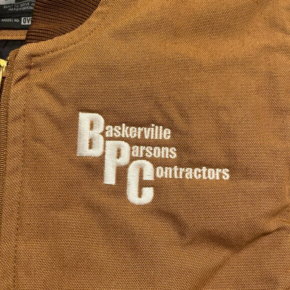 Carhartt Branded Relaxed Fit Men's Brown Work Wear Full Zip Vest - Picture 3 of 9